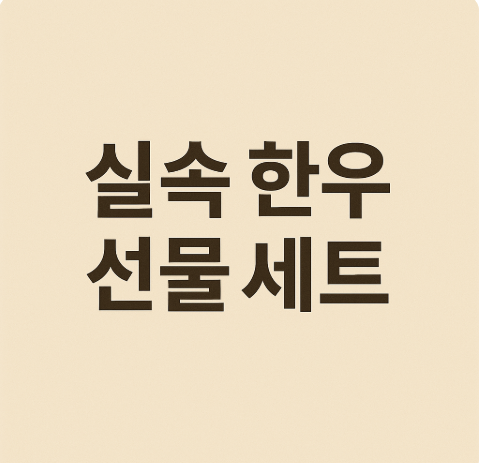 실속 한우 선물 세트