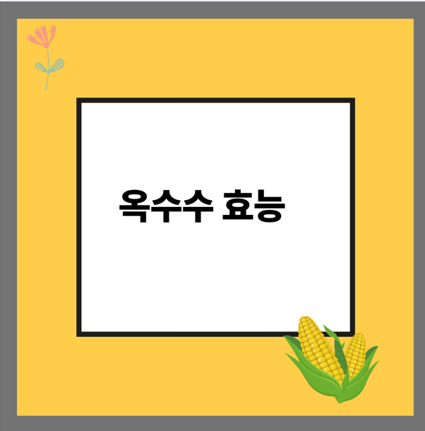 옥수수 효능