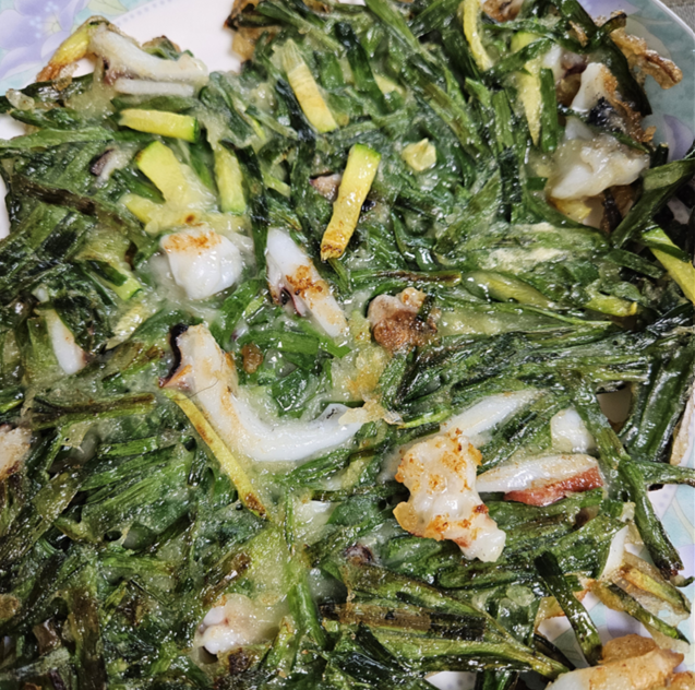 부추전 레시피 완전정복 갑오징어 넣어 바삭하게 부치는 황금비율 공개!