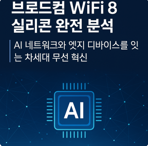 브로드컴 WiFi 8 실리콘 완전 분석|AI 네트워크와 엣지 디바이스를 잇는 차세대 무선 혁신