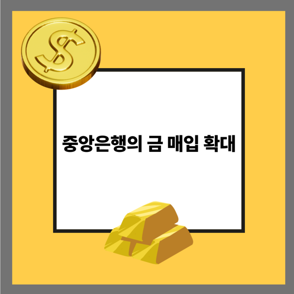 중앙은행의 금 매입 확대