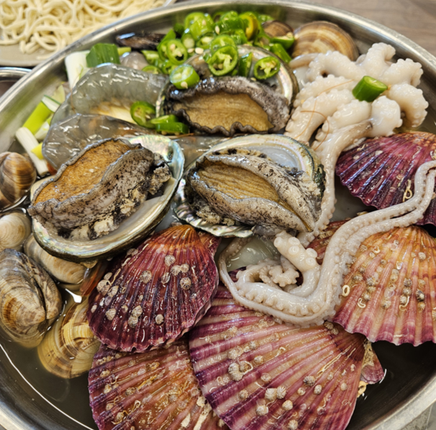 복많네 해물칼국수 계산점 방문기 해물 푸짐한 칼칼한맛 추천 메뉴
